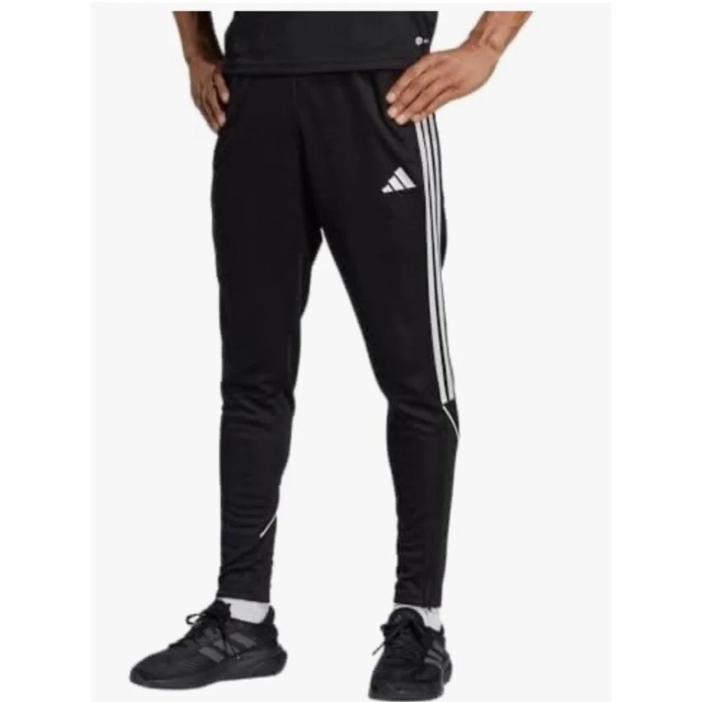 ADIDAS  Men's Tiro23 Long Pant in Black/White Stripes   Size 4XL   NWT   $50.00